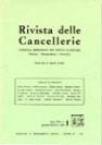 1986: si trasforma in Rivista delle Cancellerie